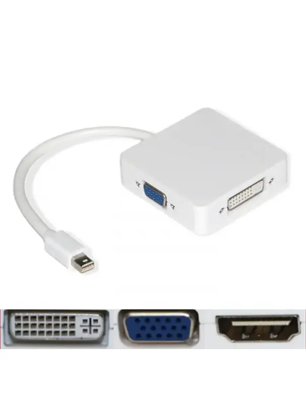Конвертер miniDisplayPort-HDMI/DVI/VGA