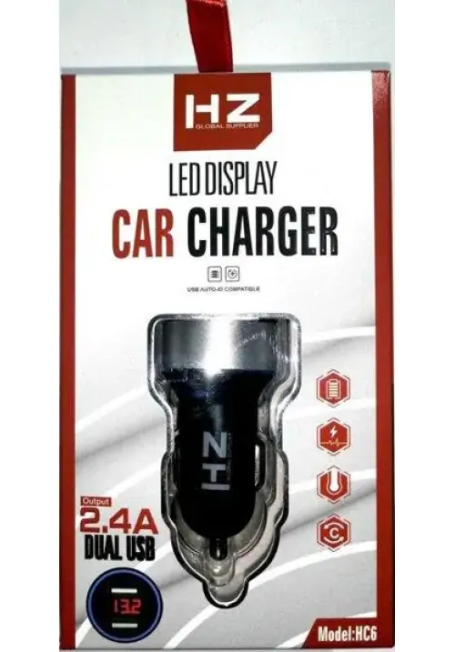 Автомобільне зарядне HZ HC6