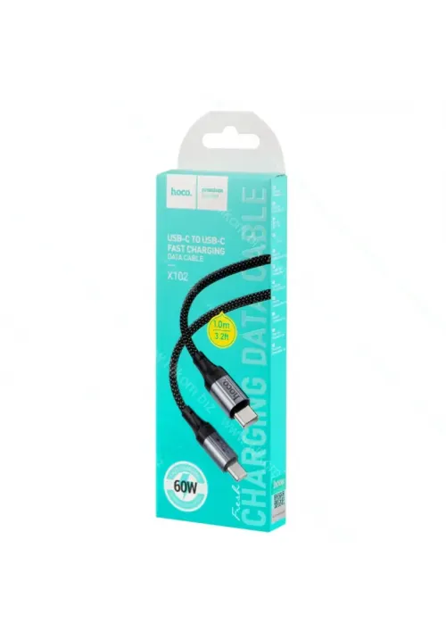 Шнур Type-C to Type-C HOCO X102 (60W, 1м)