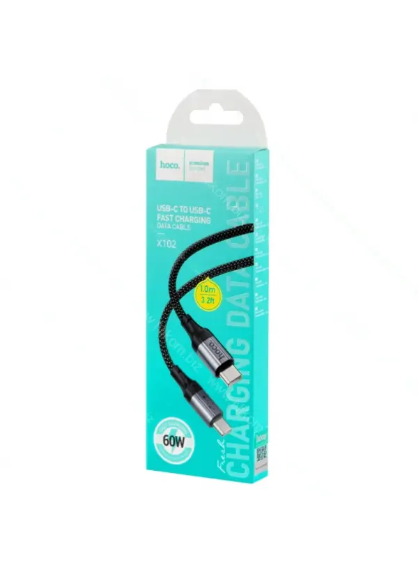 Шнур Type-C to Type-C HOCO X102 (60W, 1м)