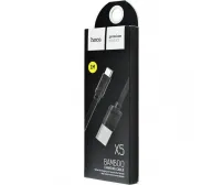 Шнур microUSB Bamboo Hoco X5 1M