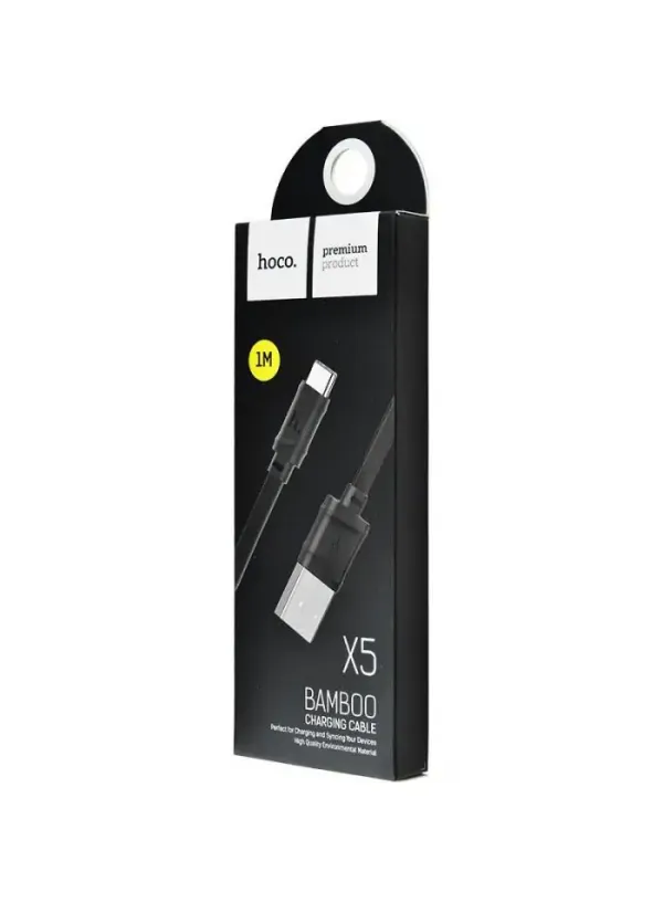 Шнур microUSB Bamboo Hoco X5 1M