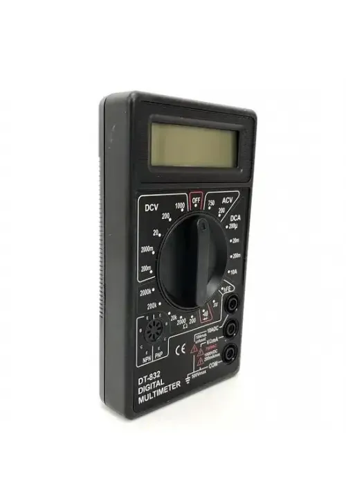 Цифровой мультиметр тестер вольтметр DT-832 2 сорт