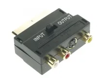 Перехідник перемикач SCART M/тато - 3RCA F/мама S-Video F/мама SH3007