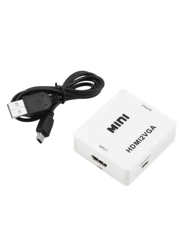 Перехідник HDMI-VGA (у коробці) з живленням