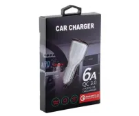 Автомобільне зарядне Quick Charge 6A (2USB QC3.0)