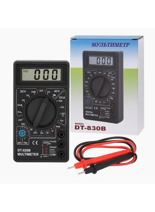 Цифровий мультиметр тестер вольтметр DT-830B 2 гатунок