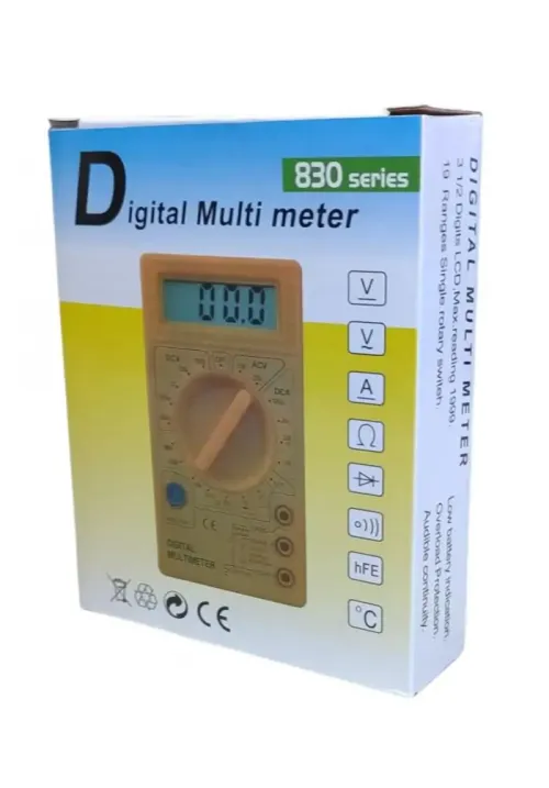 Цифровой мультиметр тестер вольтметр DT-832