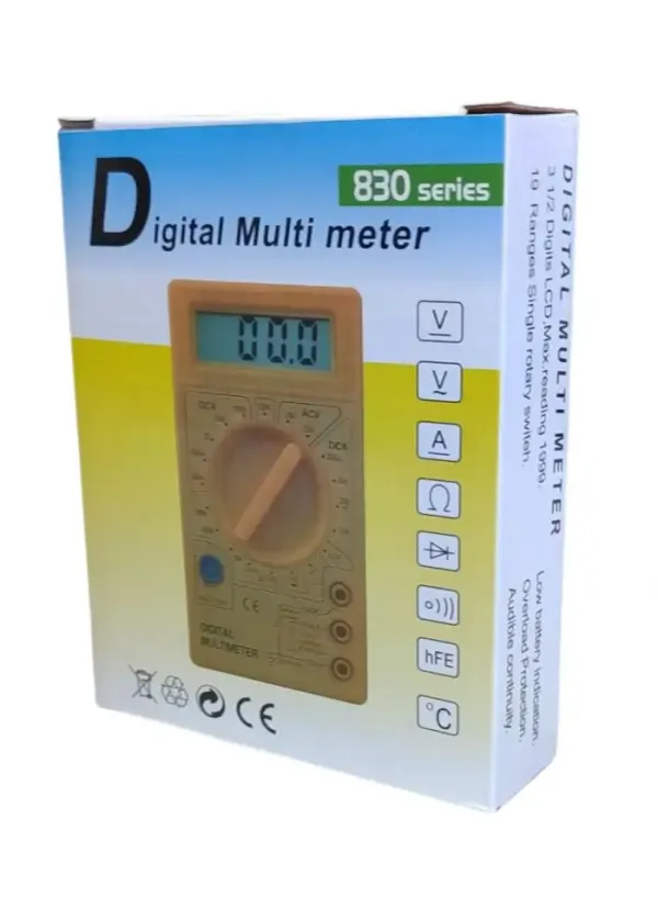 Цифровий мультиметр тестер вольтметр DT-832