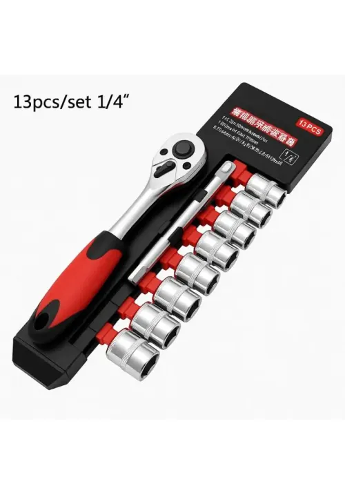 Набор торцевых головок (12шт) с трещоткой 1/2 Socket Set CR-V JC-8039