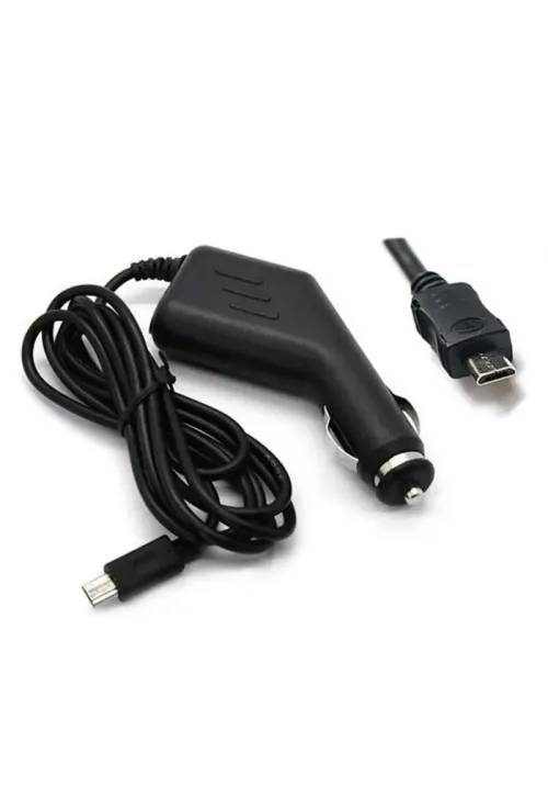 Автомобильное зарядное microUSB (с литым шнуром)