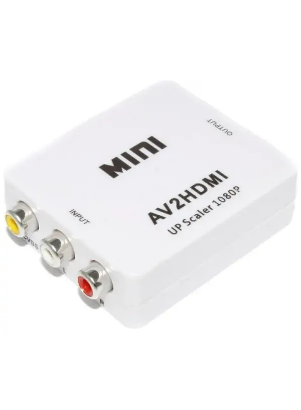 Перехідник 2AV-HDMI (у коробці) з живленням