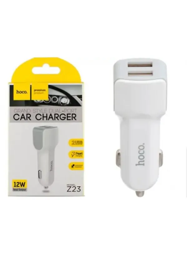 Автомобільне зарядне HOCO Z23 (2 USB)
