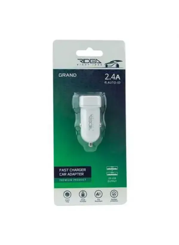 Автомобильное зарядное RIDEA RCC-21012 (2USB 2.4A)