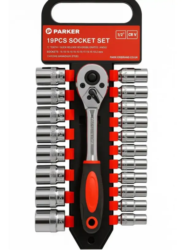 Набір торцевих головок (19шт) з тріскачкою 1/2 Wrench Set CR-V JC-8044