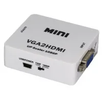 Перехідник VGA-HDMI (у коробці) з живленням