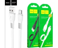 Шнур microUSB Hoco X40 1.2M