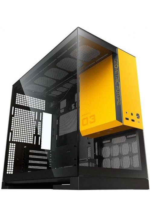 Корпус Geometric Future Model 3 Glass без БП (GEO-M3-BY) Black/Yellow