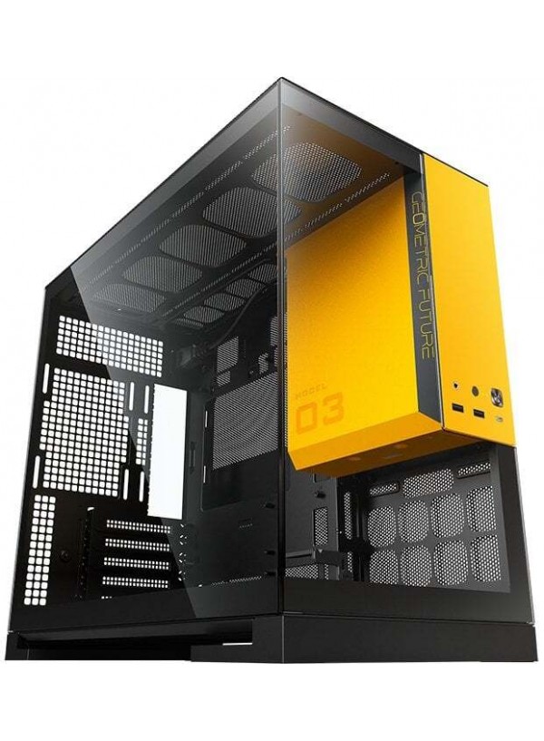 Корпус Geometric Future Model 3 Glass без БП (GEO-M3-BY) Black/Yellow