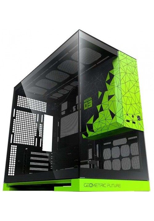Корпус Geometric Future Model 3 Glass без БП (GEO-M3-BNV) Black/Green