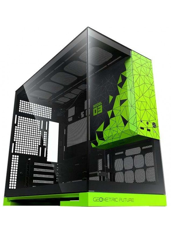 Корпус Geometric Future Model 3 Glass без БП (GEO-M3-BNV) Black/Green