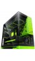Корпус Geometric Future Model 3F Glass без БП (GEO-M3F-BNV) Black/Green