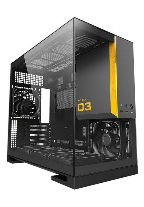 Корпус Geometric Future Model 3F Glass без БП (GEO-M3F-BG) Black/Grey