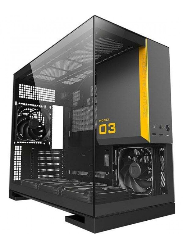 Корпус Geometric Future Model 3F Glass без БП (GEO-M3F-BG) Black/Grey