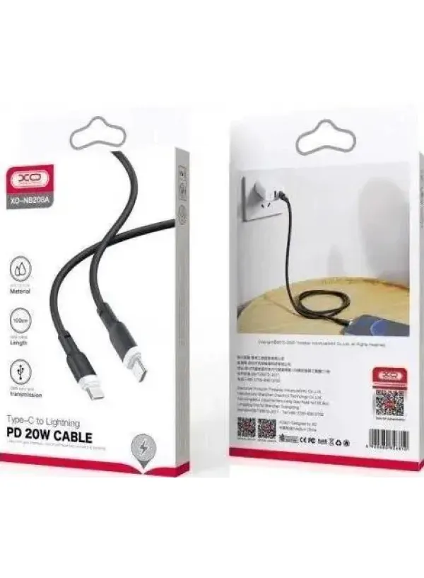 Кабель Type-c to Lightning XO NB208A 20W