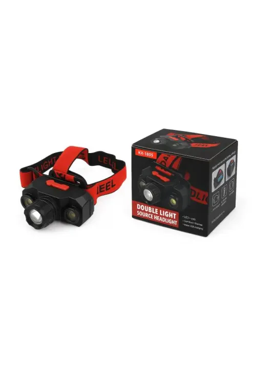 Налобний ліхтар BL-1805 із microUSB (XPE+COB)