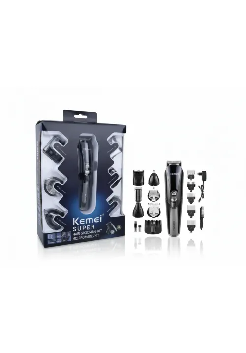 Набір для стрижки волосся акумуляторний KEMEI KM-640 (8 в 1)