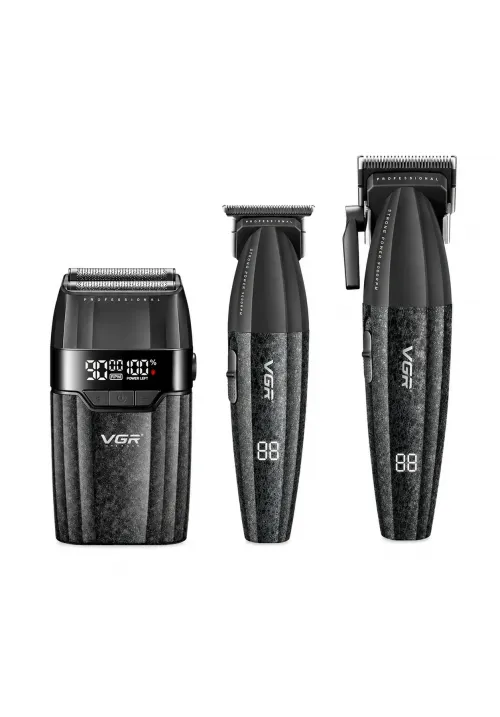 Набір професійний 3 в 1 для стрижки VGR V-640 S3 (чорний)