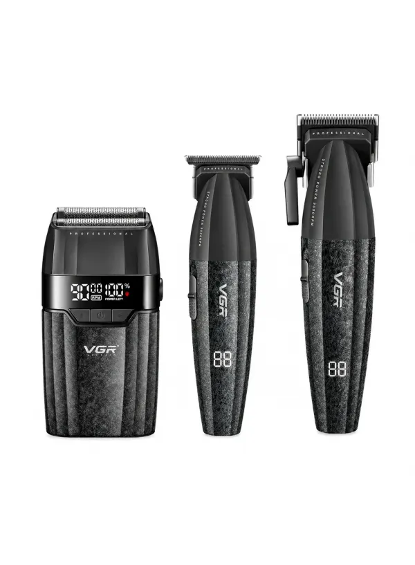 Набір професійний 3 в 1 для стрижки VGR V-640 S3 (чорний)
