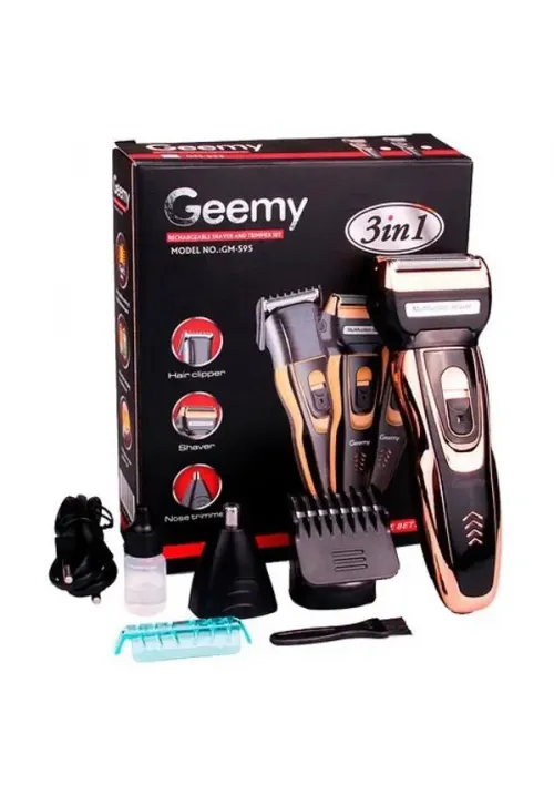 Машинка для стрижки волос 3 в 1 Geemy GM-595