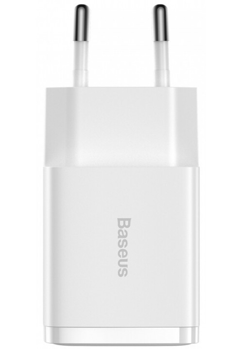 Зарядний пристрій Baseus Compact 2U 10.5W (CCXJ010202) білий