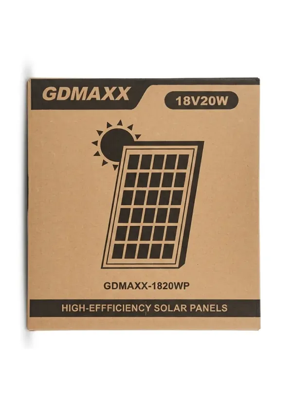 Сонячна панель GDMAX-1820WP (42x39x2.5sm) 20W