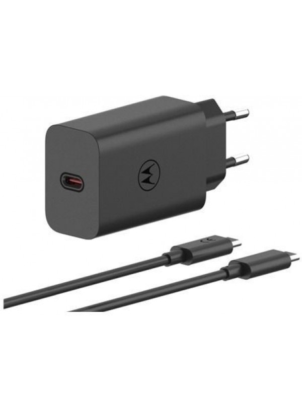 Зарядний пристрій MOTOROLA 68W USB-С + кабель 1m (PG38C06281) чорний