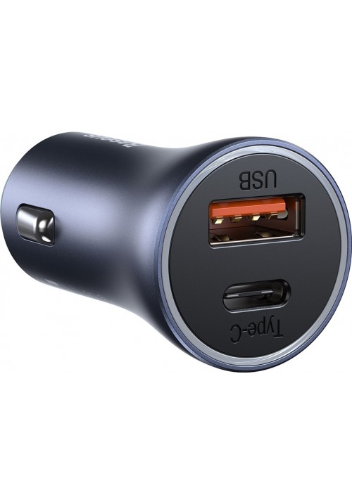 Автом. зарядний Baseus Pro Dual Quick U+C 40W(CCJD-0G) сірий