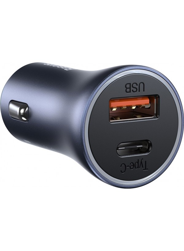 Автом. зарядний Baseus Pro Dual Quick U+C 40W(CCJD-0G) сірий