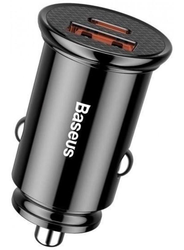 Автомобільний зарядний пристрій Baseus U+C 30W (CCALL-YS01) чорний