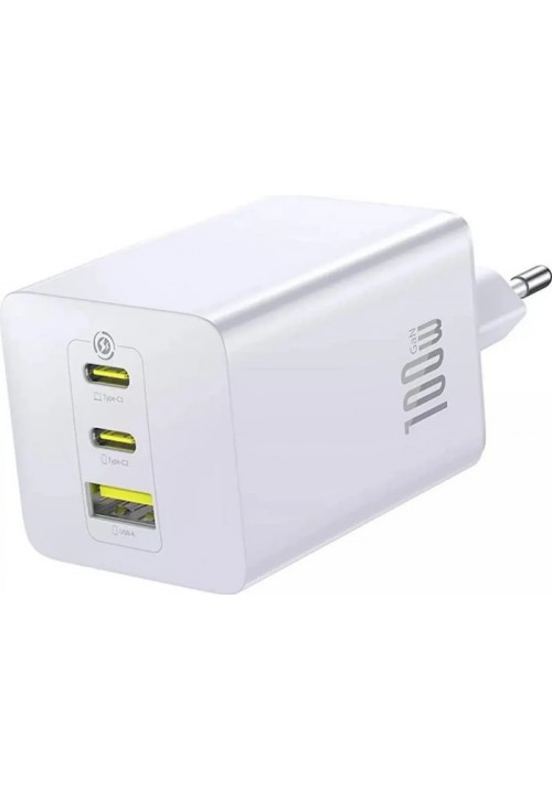 Зарядний пристрій Baseus 2C+U 100W (P10182102213-00) білий