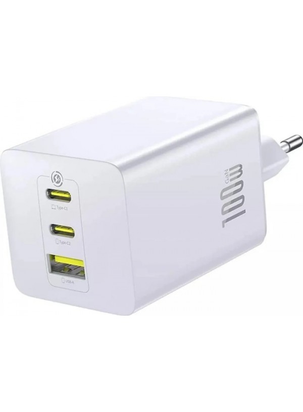 Зарядний пристрій Baseus 2C+U 100W (P10182102213-00) білий