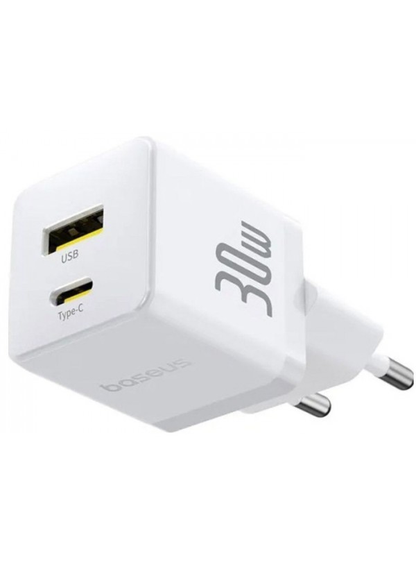 Зарядний пристрій Baseus Palm FC C+U 30W (P1011160A213-00) білий