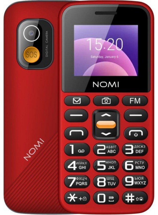 Мобільний телефон Nomi i1820 Red (червоний)