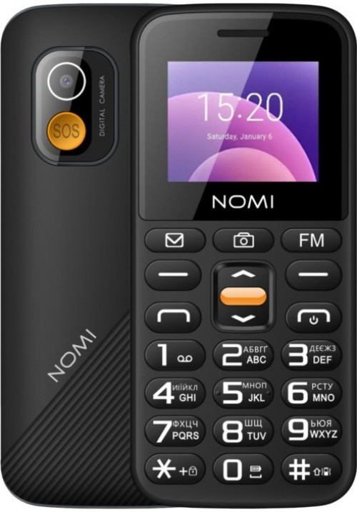 Мобільний телефон Nomi i1820 Black (чорний)