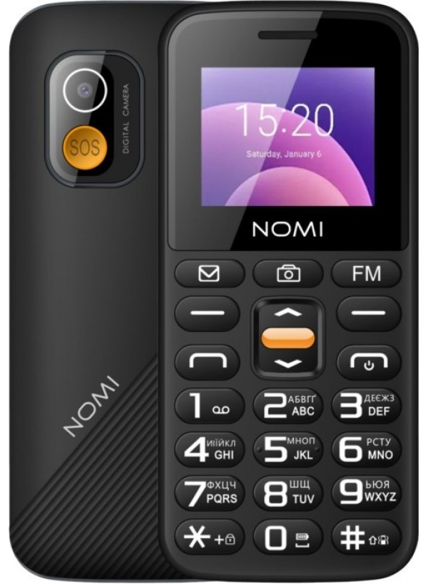 Мобільний телефон Nomi i1820 Black (чорний)