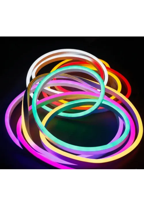 Світлодіодна силіконова стрічка 5050 RGB STRIP (5 метрів) NEON LED 24V