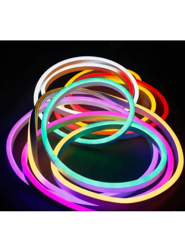 Світлодіодна силіконова стрічка 5050 RGB STRIP (5 метрів) NEON LED 24V