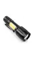 Ручний міні ліхтар microUSB BL-535 (XPE+COB)