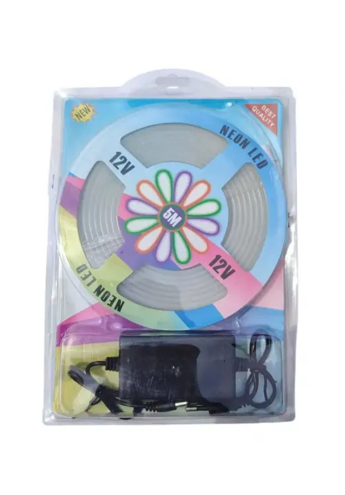 Світлодіодна силіконова стрічка 5050 Біла (5 метрів) NEON LED 12V-220V